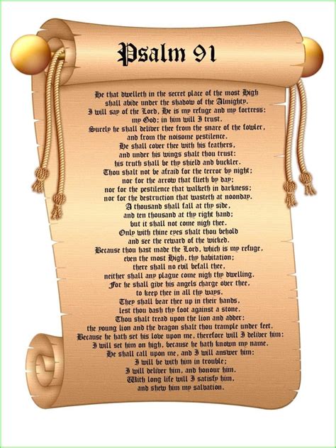 Printable Psalm 91 Prayer Printable Word Searches