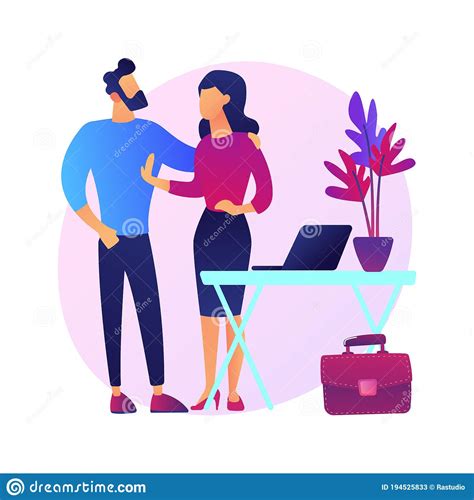 Sexual Harassment Abstract Concept Vector Illustration Stock Vector