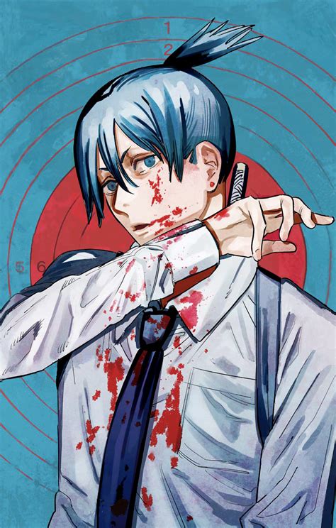 Art Chainsaw Man Vol4 Cover Cleaned And Redrawn Manga