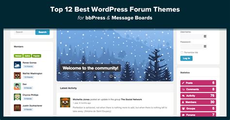 Top 12 Best Wordpress Forum Themes For Bbpress And Message Boards