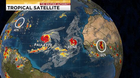 Tropical Storm Paulette And Rene Churn In The Atlantic