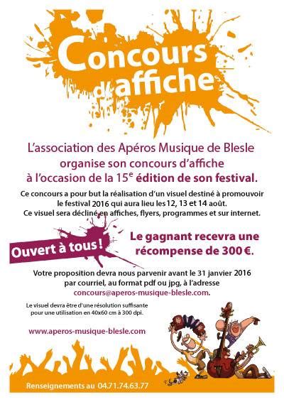 Concours Daffiche 2016 Les Apéros Musique De Blesle