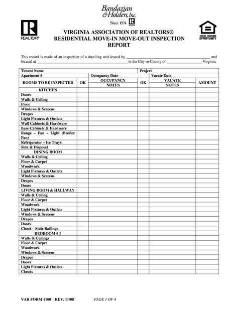 Home Inspection Report Form Fill Online Printable Fillable Blank Vrogue