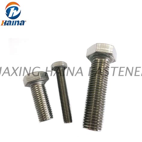 din933 a2 70 ss304 ss316 stainless steel full threaded hex head bolts hex cap screws