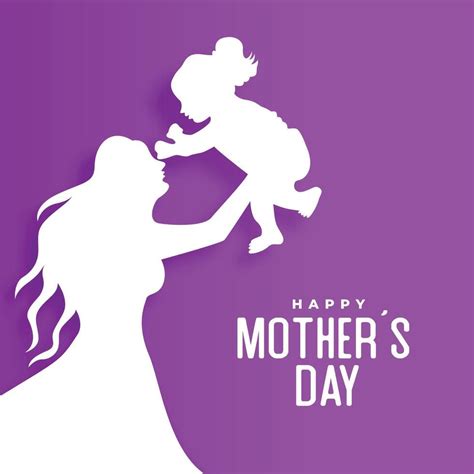 Paper Cut Style Mothers Day Wishes Card For Mom And Daughter Love 37753531 Vector Art At Vecteezy