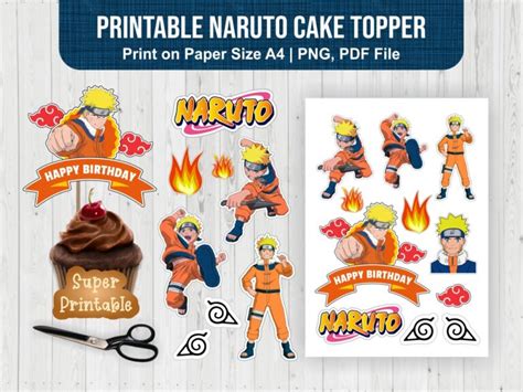 Printable Naruto Cake Topper Vectorency