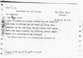 Telegram From King To Dwight D Eisenhower Civil Rights Movement Eisenhower Dwight