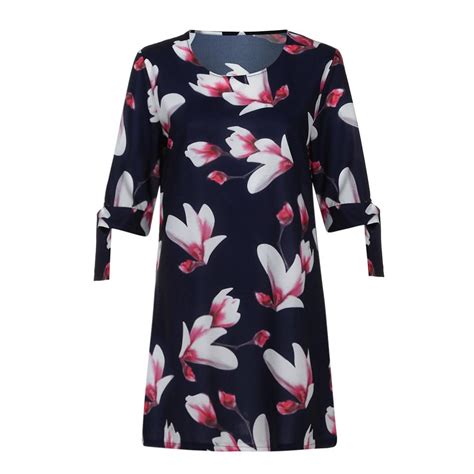 Buy Womens Floral Print Bowknot Sleeves Cocktail Mini Casual Party