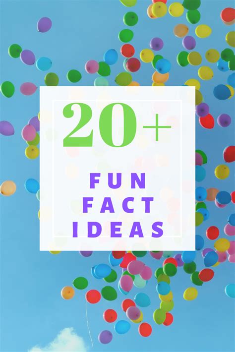 Fun Facts About Yourself Fun Facts About Yourself Fun Facts Silly Facts