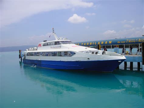 Oceanjet Fastcraft Docked At Tagbilaran Pier