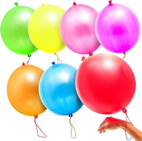 18 Assorted Color Punching Balloons Ball Balloons Latex Party Wedding