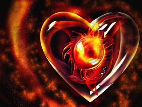 Download 3d Fire Heart Love Hd Wallpaper Valentine By Andreao44 3d
