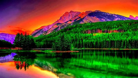 Wonderful Colorful Nature Absolutely Breathtaking Place