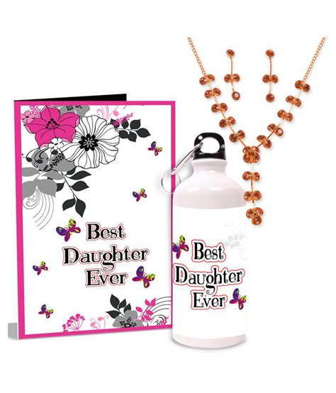 Best Daughter Ever Necklace Greeting Card And Sipper Hamper Buy Online At Best Price In India
