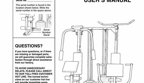 weider pro 9940 home gym manual
