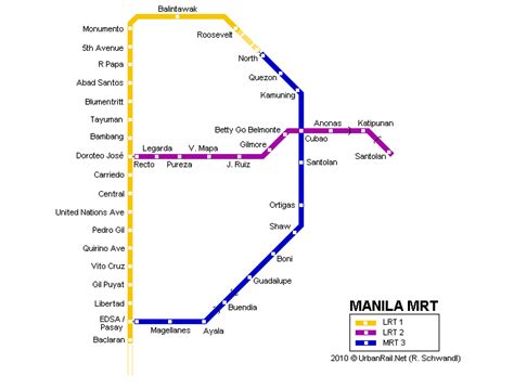 Manila Subway Map For Download Metro In Manila High Resolution Map