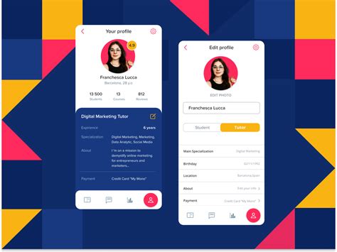 User Profile Daily Ui 006 By Kateryna Cherenkova On Dribbble