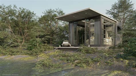 Luxury Forest Cabin On Behance