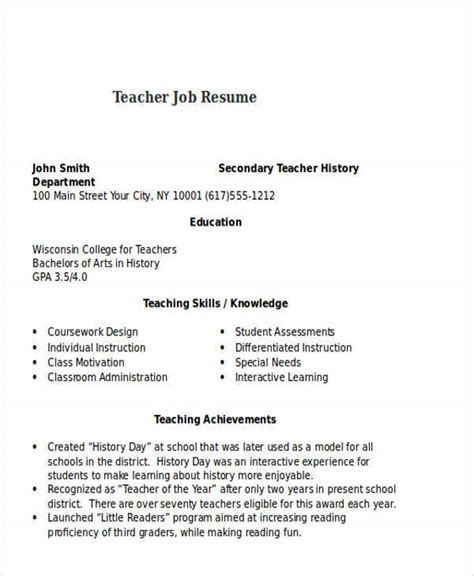 You can edit this teacher resume example to get a quick. 25+ Teacher Resume Templates in Word | Free & Premium ...