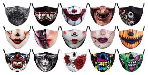 Spooktacular Adult Face Masks Doodle Pants