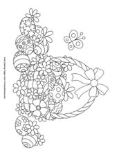 easter coloring pages  printable   primarygames