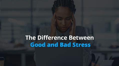 The Difference Between Good And Bad Stress Merrimack Valley