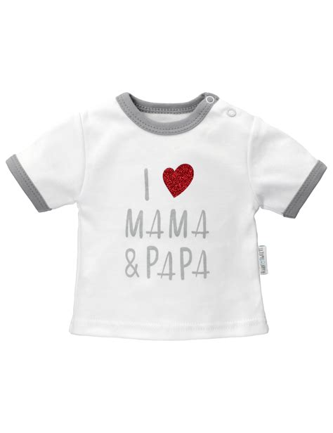 Baby Sweets T Shirt I Love Mama And Papa I Love Mama And Papa Blanc Baby