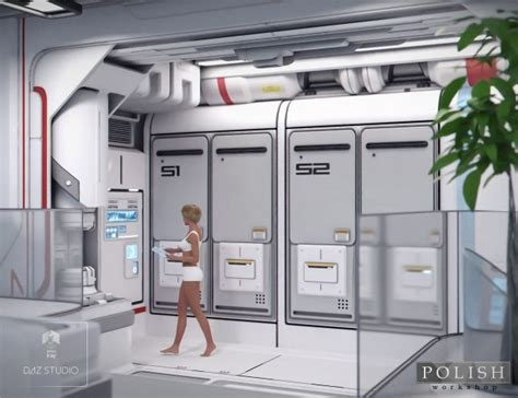 Space Station Living Quarters 3d Models For Daz Studio And Poser