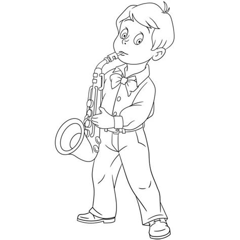 490 Boy Playing Sax Stock Illustrations Royalty Free Vector Graphics