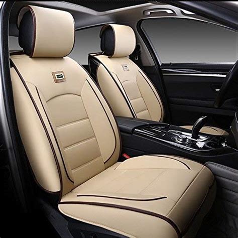 3d Frontline Platinum Series Pu Leather Car Seat Cover For New Honda Amaze 2018 Beige Amazon