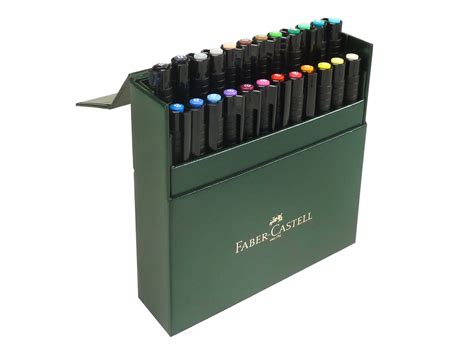Faber Castell Pitt Artist Pen Brush Atelierbox Mit 24 Farben Faber