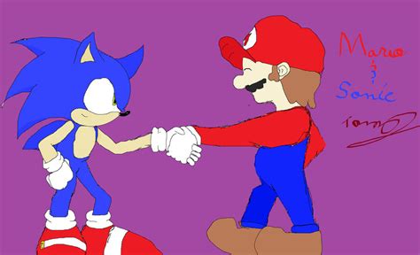 Mario And Sonic Friendship By Tj0001 On Deviantart