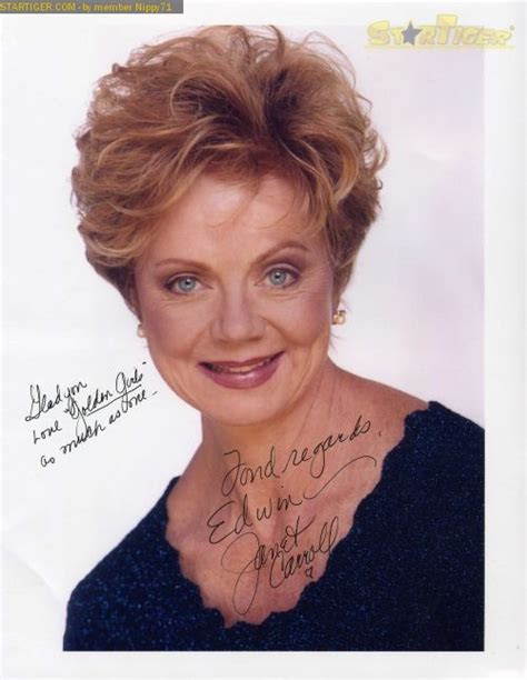 Janet Carroll Autograph Collection Entry At Startiger