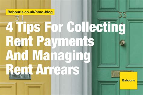 4 Tips For Collecting Rent Payments And Managing Rent Arrears