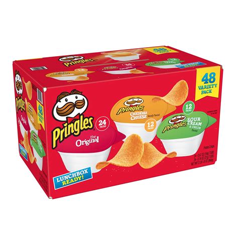 Pringles Keb14991 Crisps Grab N Go Variety Pack 48 Box Walmart