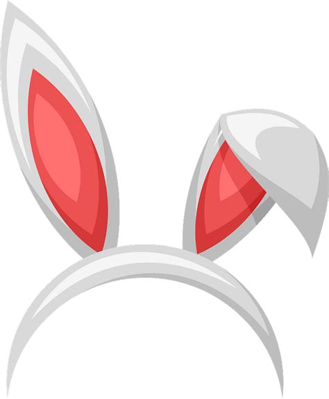 Bunny Ears Art Bunny Rabbit Ears Features Face Head Pink White Girly
