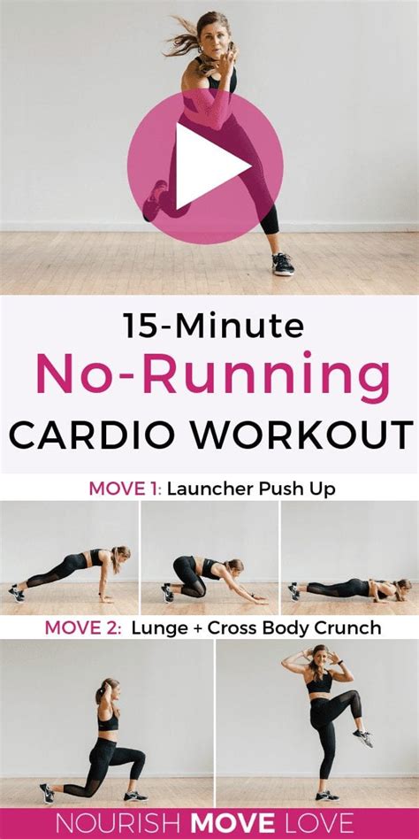 15 Minute Hiit Workout No Running Cardio Workout At Home Cardio