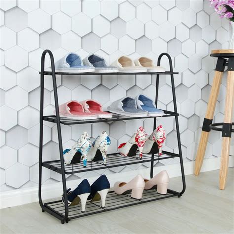 Shoe Rack Simple Home Multi Layer Simple Modern Economic Iron Dormitory Slippers Shelf Storage 4