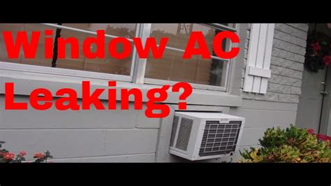 Central Air Conditioner Leaking Water Inside House Window Air Conditioner Leaking Water How