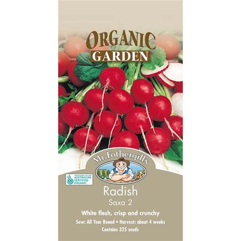 Mr Fothergills Saxa Radish Organic Seeds Bunnings Warehouse