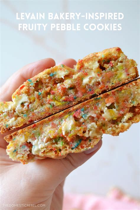 Levain Bakery Style Fruity Pebble Cookies The Domestic Rebel