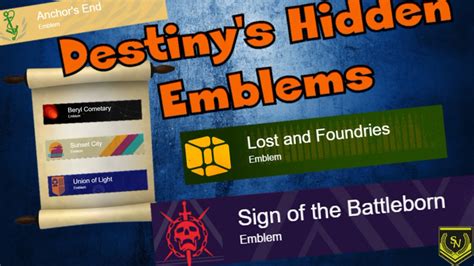 Destiny The Taken King Destinys Hidden Emblems Ever Seen These