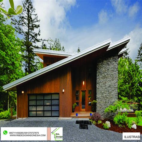 37 desain rumah minimalis unik dengan atap flat. Desain Atap Rumah Dari Kayu - Deagam Design