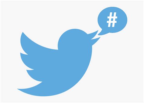 Twitter Logo Hashtag Twitter Logo With Hashtag Hd Png Download