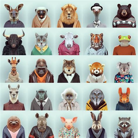 Yago Partal Zoo Portraits 900×900 One Had This Named Animal