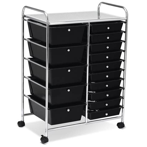 Bianyq Rolling Drawer Organizer Cart Rolling Cart With Wheels