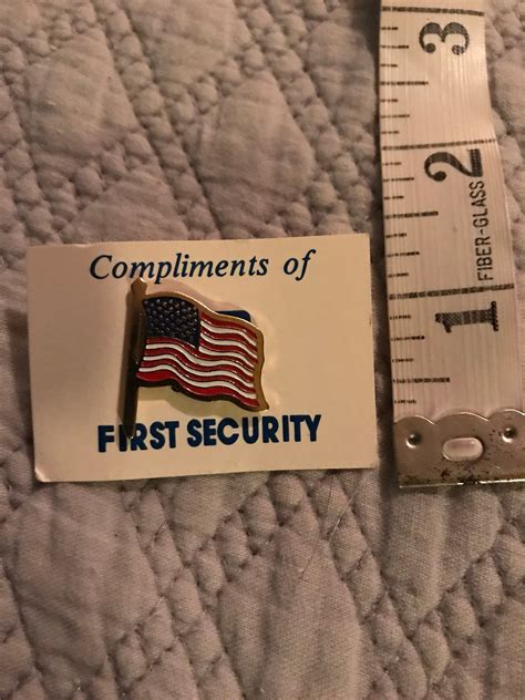 Vintage American Flag Lapel Pin Enamel American Flag Pin American