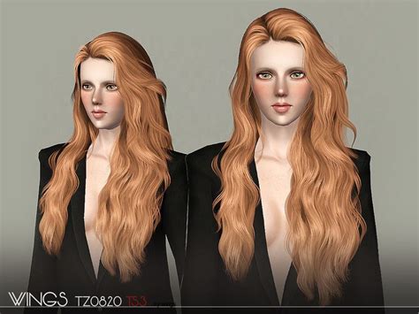 Wingssims Wings Tz0820 Sims Hair Styles Sims Community