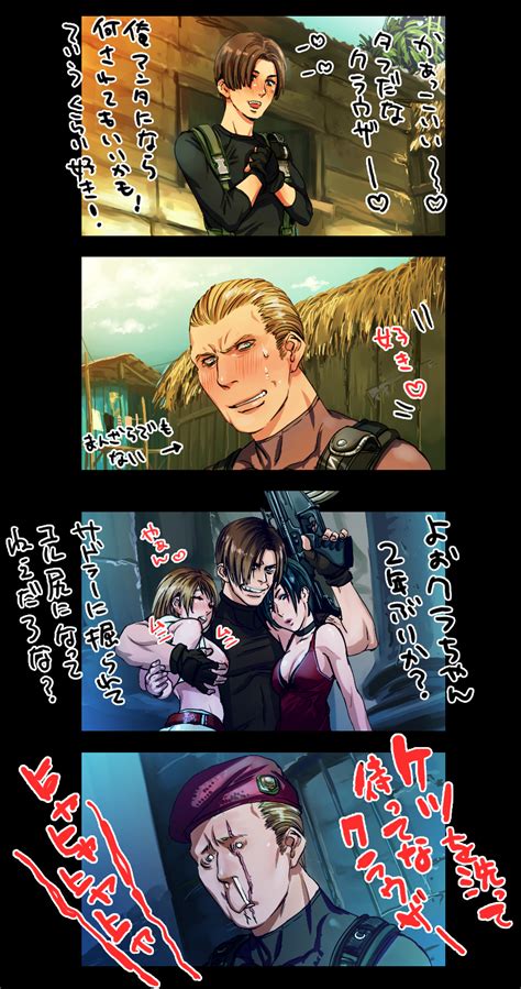 Leon S Kennedy Ashley Graham Ada Wong And Jack Krauser Resident Evil And More Drawn By