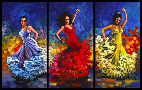 Spanish Dancers Dancer Painting Spanish Dancer Painting